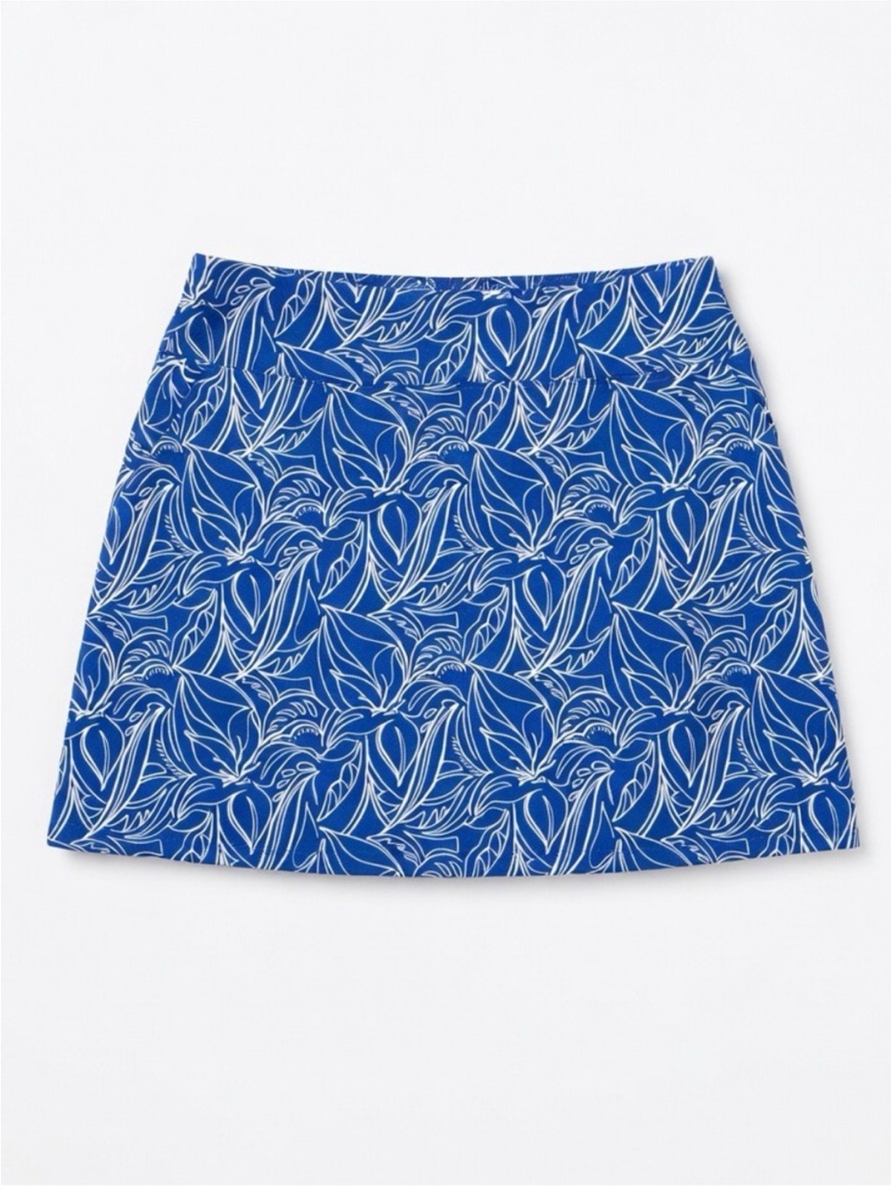 Tommy Bahama Active Golf Tennis Skort Skirt Tropical Print Blue White Womens XL - Picture 2 of 15